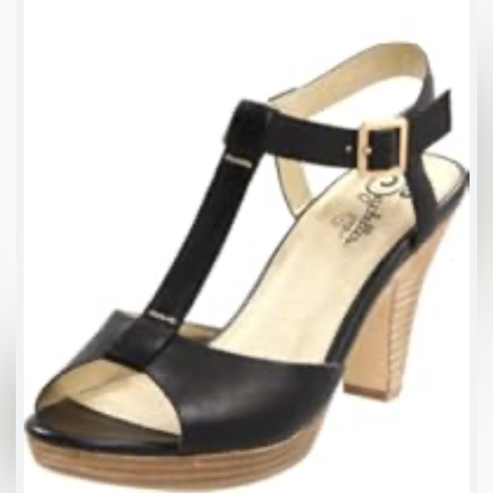 Seychelles 3” Light Platform Heels with Vintage T-Strap Platform Design, 7